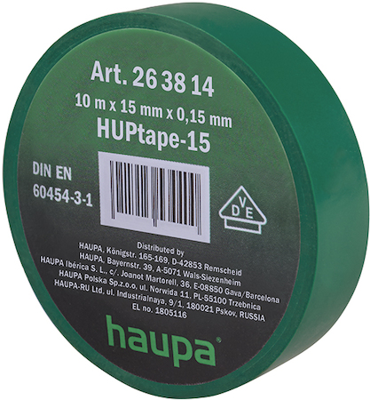 Haupa 263876 Insulating tape green        25 mm x 20 m
