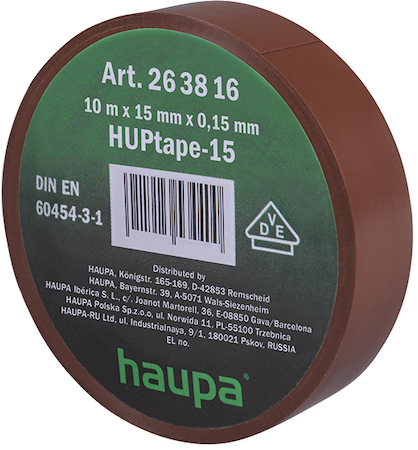 Haupa 263878 Insulating tape brown        25 mm x 20 m
