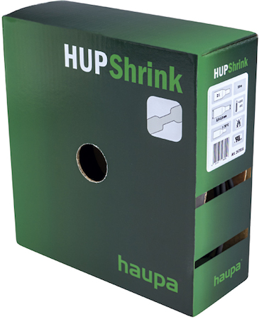 Haupa 267040 Heat shrinkable tubing 2:1; yellow/green; 9,6-4,5; 5m