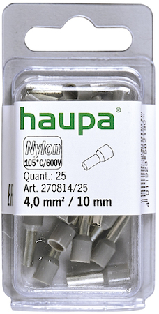 Haupa 270814/25 Insulated end sleeves grey   4.0 /10