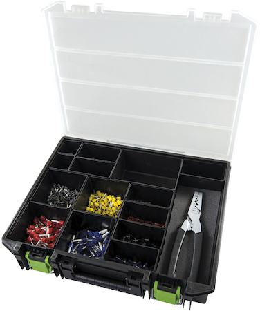 Haupa 270894 End sleeves assortment colour series II with pliers