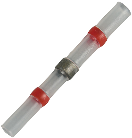 Haupa 363606 Butt connector shrink transparent 0.5-1.0 mm² red
