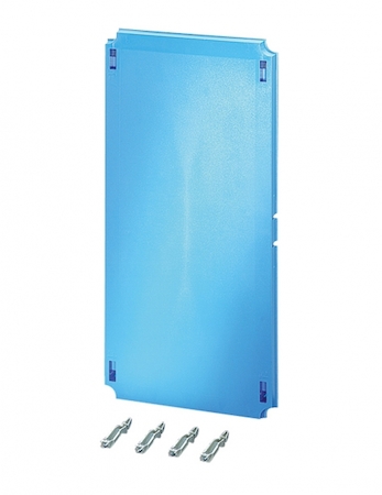 Hensel 2000696 Mi EP 04 - Пластрон защиты от прикосновения или монтажа приборов с крепежом, 586х286 мм, материал термопласт, цвет синий, для Mi 04...