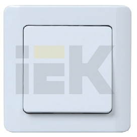 IEK EVG12-K33-10-AC ВСп10-1-0-ГКм Выключатель 1кл прох (в сборе) ЛЕГАТА (кремовый)