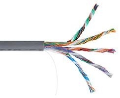 IEK LC1-C5E04-711 ITK Кабель связи витая пара SF/UTP, кат.5E, 4 пары 24AWG ПВХ, серый