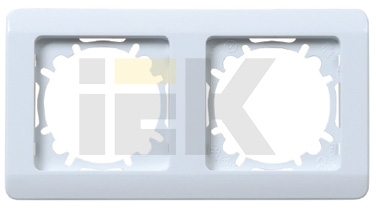 IEK EMG21-K01-B РВ-2-ГБ Рамка двухместная ЛЕГАТА (белый)