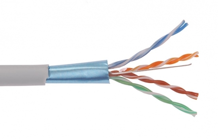 IEK BC1-C5E04-311 ITK Каб. вп ШПД F/UTP кат.5E 4х2х0,48мм solid PVC 305м сер