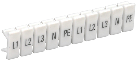 YZN11M-001-K00-A Маркеры для КПИ-1,5мм2 с символами "L1, L2, L3, N, PE" IEK