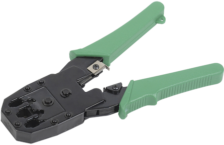 IEK TM1-G10V ITK Инструмент обжим. для RJ45 RJ12 RJ11 ручка ПВХ зеленый