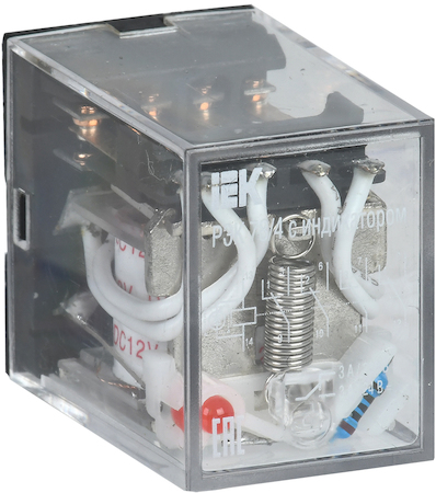 IEK RRP20-4-03-012D-LED Реле РЭК78/4(MY4) с индикацией 3А  12В DC ИЭК