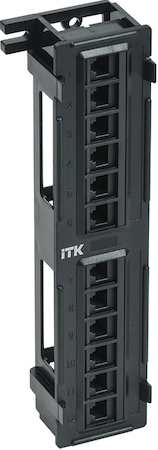 IEK PP12-C6U-D05 ITK Настенная патч-панель кат.6 UTP, 12 портов (IDC Dual)