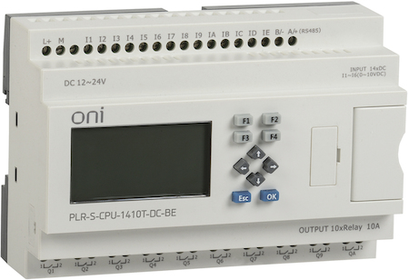 IEK PLR-S-CPU-1410T-DC-BE Логическое реле PLR-S. CPU1410(T) 24В DC с экраном ONI