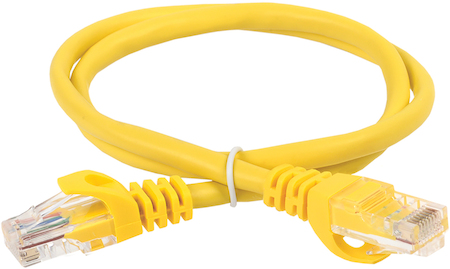 Фото ITK Коммутационный шнур (патч-корд) кат.5E UTP LSZH 0,5м жёлтый