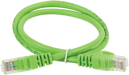 Фото ITK Коммутационный шнур (патч-корд) кат.6 UTP LSZH 1м зеленый