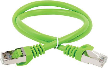 Фото ITK Коммутационный шнур (патч-корд) кат.6 FTP LSZH 0,5м зеленый