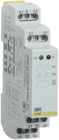 ORM-02-ACDC12-240V Импульсное реле ORM. 2 конт. 12-240 В AC/DC IEK