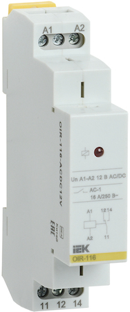 OIR-116-ACDC12V Промежут. реле.OIR 1 конт (16А). 12 В AC/DC IEK