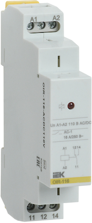 OIR-116-ACDC110V Промежут. реле.OIR 1 конт (16А). 110 В AC/DC IEK