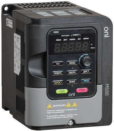 IEK M680-33E015-022TIP20 Преобразователь частоты  M680 380В, 3Ф 1,5-2,2 kW 4,2-5,4A серии ONI