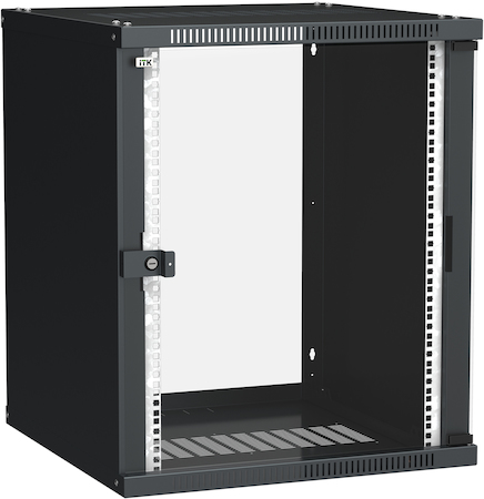 IEK LWE5-15U66-GF ITK Шкаф LINEA WE 15U 600x600мм дверь стекло черный