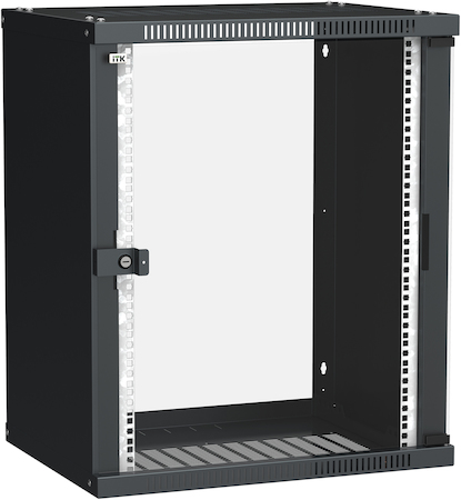 IEK LWE5-15U64-GF ITK Шкаф LINEA WE 15U 600x450мм дверь стекло черный