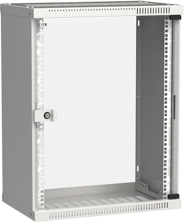 IEK LWE3-15U53-GF ITK Шкаф LINEA WE 15U 550x350мм дверь стекло серый