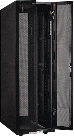 IEK LS05-42U81-2PP-1 ITK Шкаф серверный 19", 42U, 800х1000 мм, передняя двухстворчатая перф. дверь, задняя перф., черный 