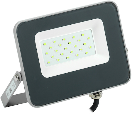 LPDO7G-01-20-K03 Прожектор LED СДО 07-20G green IP65 серый IEK