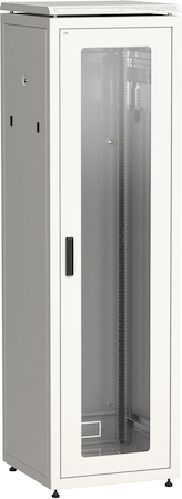 IEK LN35-33U66-GM ITK Шкаф сетевой 19" LINEA N 33U 600х600 мм стеклянная передняя дверь, задняя металлическая серый