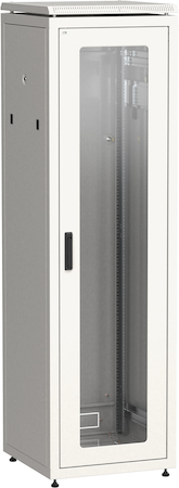 IEK LN35-42U66-G ITK Шкаф сетевой 19" LINEA N 42U 600х600 мм стеклянная передняя дверь серый