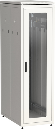 IEK LN35-47U61-GP ITK Шкаф сетевой 19" LINEA N 47U 600х1000 мм стеклянная передняя дверь, задняя перфорированная серый