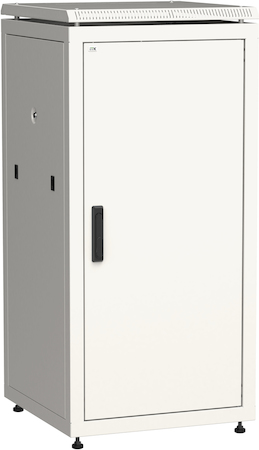 Фото IEK LN35-18U66-M ITK Шкаф сетевой напольный 19" LINEA N 18U 600х600мм металлическая передняя дверь серый