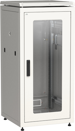 IEK LN35-24U66-G ITK Шкаф сетевой 19" LINEA N 24U 600х600 мм стеклянная передняя дверь серый