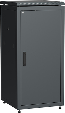IEK LN05-28U68-M ITK Шкаф сетевой 19" LINEA N 28U 600х800 мм металлическая передняя дверь черный
