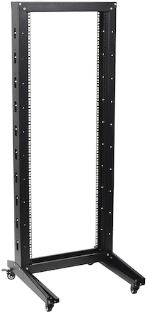 IEK LF05-47U66-1R ITK 19" однорамная стойка, 47U, 600x600, на роликах, черная