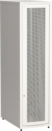 Фото ITK Шкаф сетевой напольный LINEA E 42U 600х1000мм перфорированная передняя дверь задняя металлическая серый