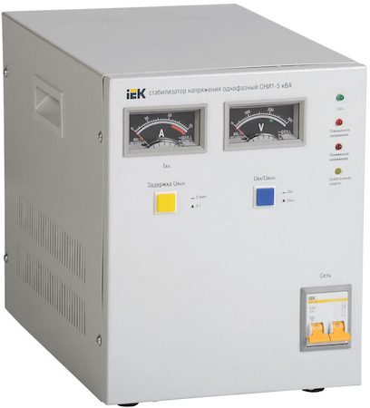 IEK IVS10-1-05000R Стабилизатор напряжения СНИ1-5 кВА однофазный ИЭК распродажа