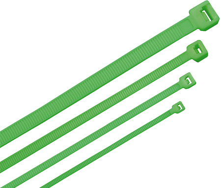 Фото ITK Хомут-стяжка для кабеля 3,6х150мм нейлон зеленый (100шт)