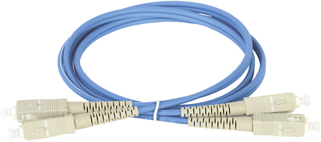 IEK FPC5004-SCU-SCU-C2L-50M ITK Оптический коммутационный соединительный шнур (патч-корд), для многомодового кабеля (MM), 50/125 (OM4), SC/UPC-SC/UPC, двойного исполнения (Duplex), LSZH, 50м