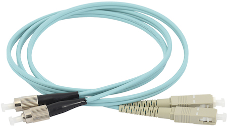 IEK FPC5003-SCU-FCU-C2L-70M ITK Оптический коммутационный соединительный шнур (патч-корд), для многомодового кабеля (MM), 50/125 (OM3), SC/UPC-FC/UPC, двойного исполнения (Duplex), LSZH, 70м
