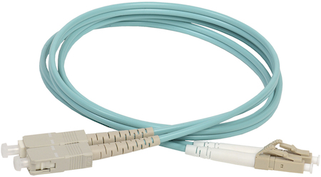 IEK FPC5003-LCU-SCU-C2L-20M ITK Оптический коммутационный соединительный шнур (патч-корд), для многомодового кабеля (MM), 50/125 (OM3), LC/UPC-SC/UPC, двойного исполнения (Duplex), LSZH, 20м