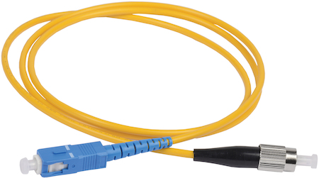 IEK FPC09-SCU-STU-C1L-5M ITK Оптический коммутационный переходной шнур (патч-корд), для одномодового кабеля (SM), 9/125 (OS2), SC/UPC-ST/UPC, одинарного исполнения (Simplex), LSZH, 5м