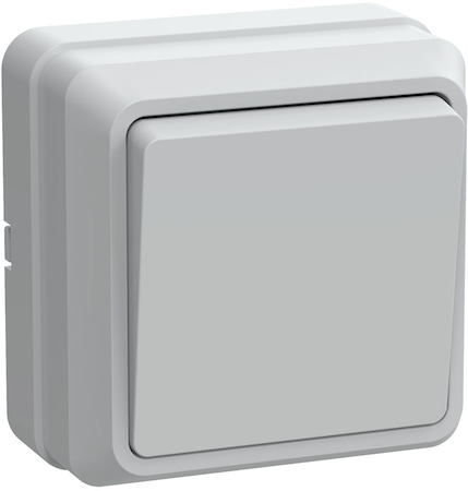 IEK EVO13-K01-10-DC ВСк20-1-0-ОБ Выключатель 1кл кноп. 10А ОКТАВА (белый)