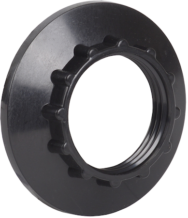 Фото IEK EKP20-02-02-K02 Кольцо абажурное для патрона Е14 пластик черный индивидуальный пакет