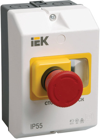IEK DMS11D-PC55 Защитная оболочка с кнопкой "Стоп" IP54 ИЭК