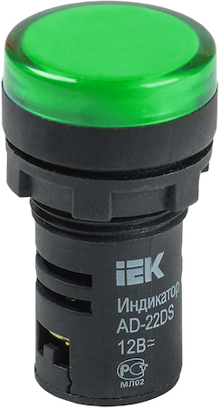 IEK BLS10-ADDS-024-K06 Лампа AD22DS(LED)матрица d22мм зеленый 24В AC/DC  ИЭК