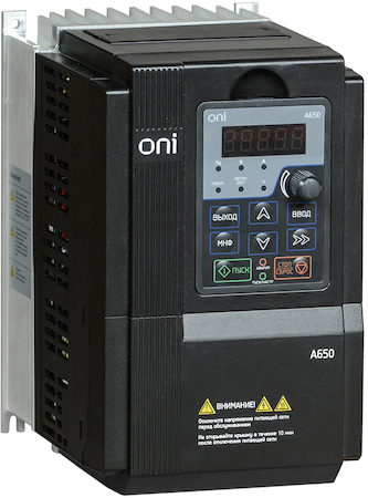 IEK A650-33E075T Преобразователь частоты A650 380В 3Ф 7,5kW 17А ONI