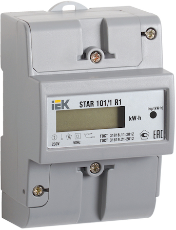 IEK CCE-1R1-1-02-2 Счетчик эл энергии однофазный STAR 101/1 R1-5(60)Э Ш2