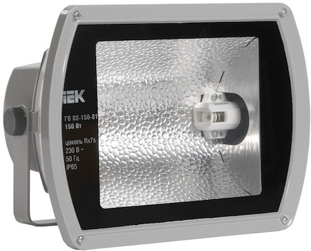IEK LPHO02-150-01-K03 Прожектор ГО02-150-01 150Вт Rx7s серый симметричный  IP65 ИЭК  
