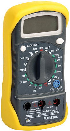 TMD-3L-830 Мультиметр цифровой  Master MAS830L IEK